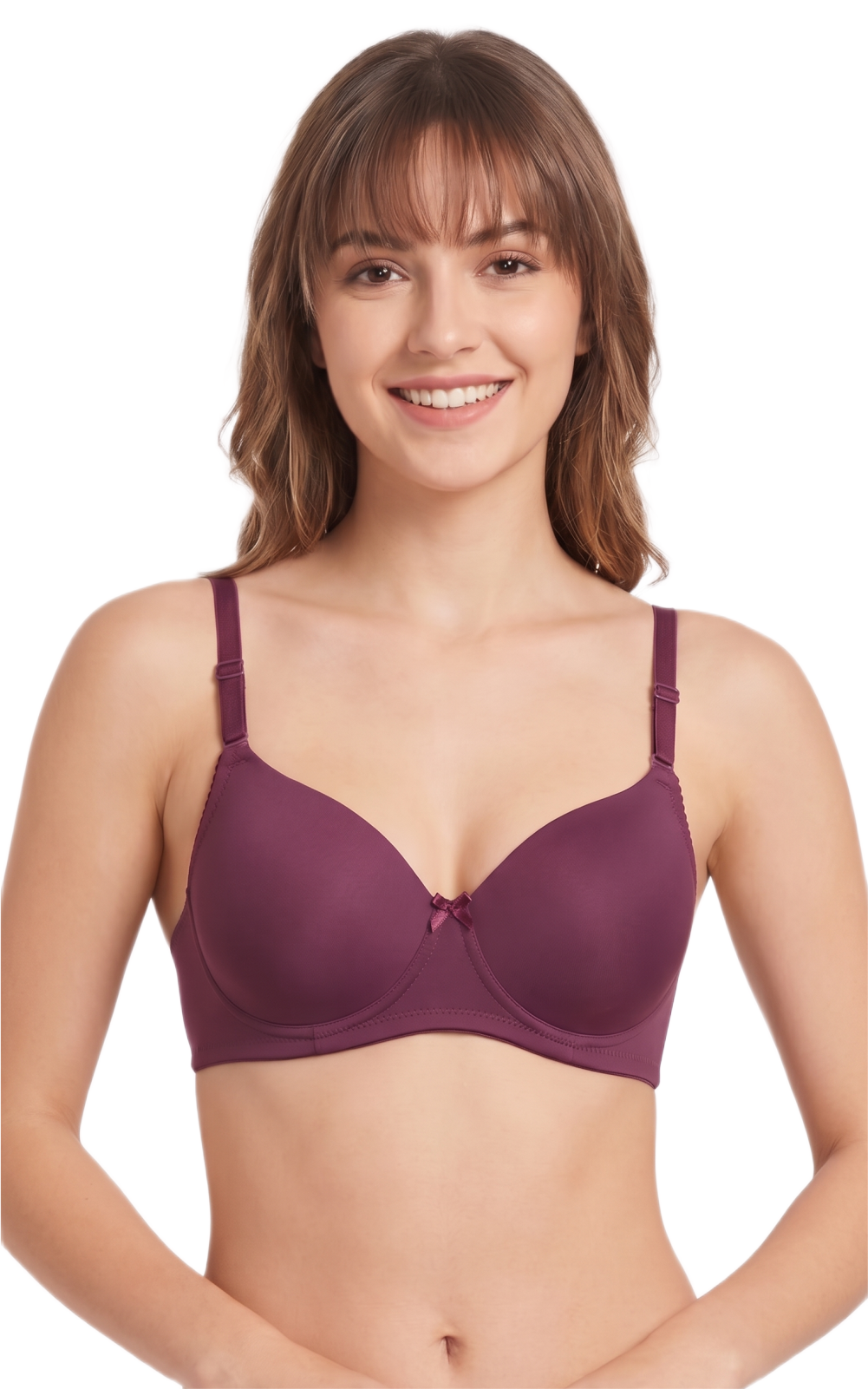 SENSELLE Women Everyday Lightly Padded Bra (Purple)