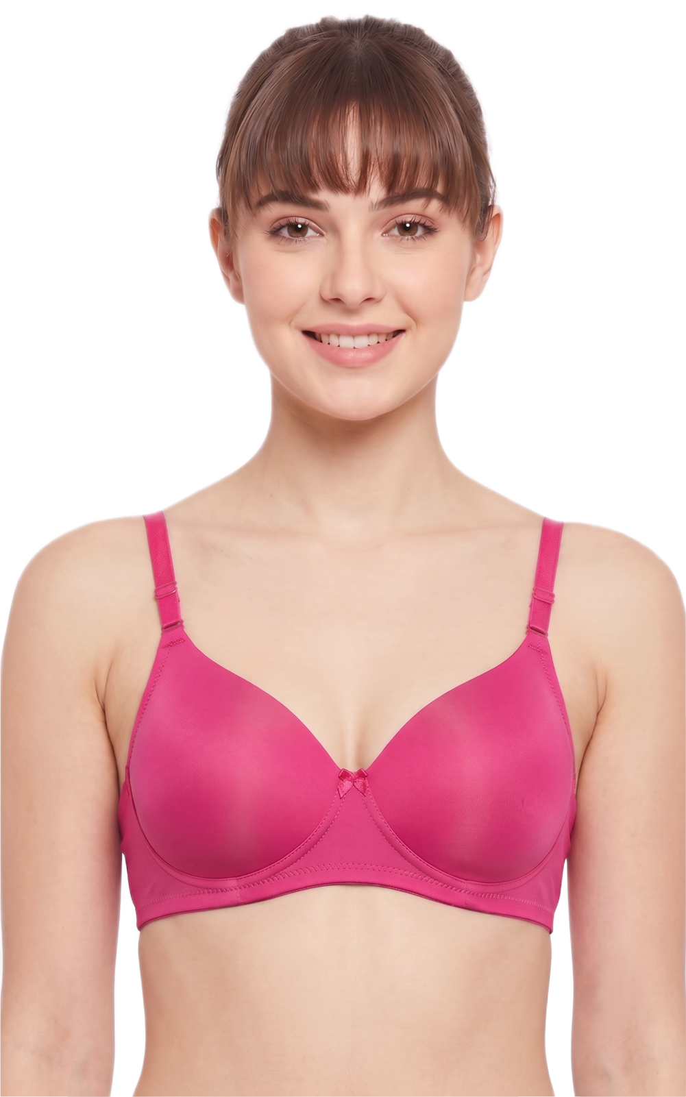 SENSELLE Women Everyday Lightly Padded Bra (Pink)
