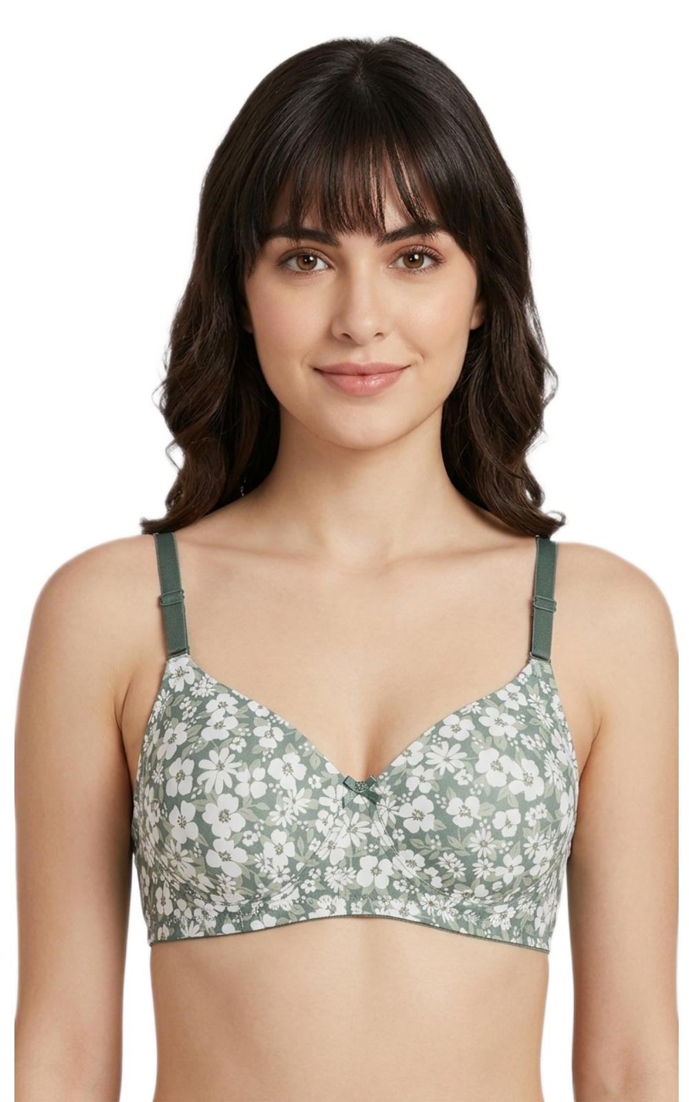 SENSELLE Women Everyday Lightly Padded Bra (Green)